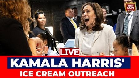 US Elections 2024 LIVE: VP Kamala Harris Makes A Campaign Stop At Tyra Banks&#39; New Ice Cream Shop