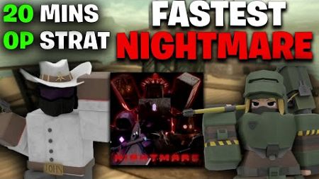 Destroying Nightmare Mode in 20 Minutes | Tower Defense X Roblox