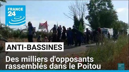 Manifestation anti-bassines : des milliers d&#39;opposants rassemblés dans le Poitou • FRANCE 24