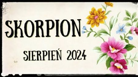 Skorpion 🩵 Horoskop miesięczny Sierpień 2024🩵&quot;Bezkonfliktowa niezależność&quot;💕