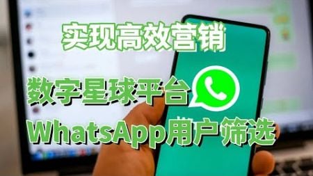实现高效营销：数字星球平台WhatsApp用户筛选#WhatsApp精准营销#WhatsApp精准用户