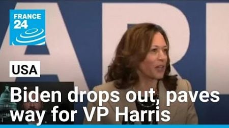 Biden ends re-election campaign, paves way for VP Harris • FRANCE 24 English