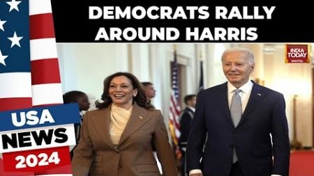 Democrats Rally Around Kamala Harris After Joe Biden Announces Decision to Drop Out