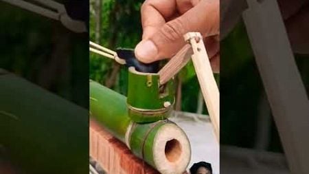 Bamboo creation with wooden craft #shorts #wooden #craft