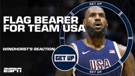 LeBron James to be FIRST male basketball player to be Team USA flag bearer 🇺🇸 | Get Up