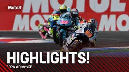 Moto3™ Race Highlights 🫢 | 2024 #DutchGP
