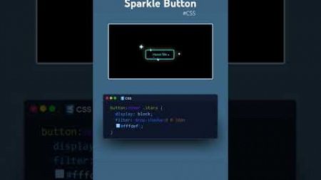 sparkle button hover effect #html #css #webdesign #webdevelopment
