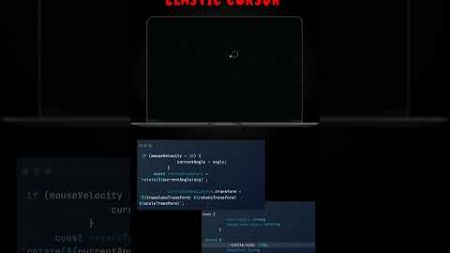 Elastic cursor..||#coding #html #webdesign #python #webdevelopment #css
