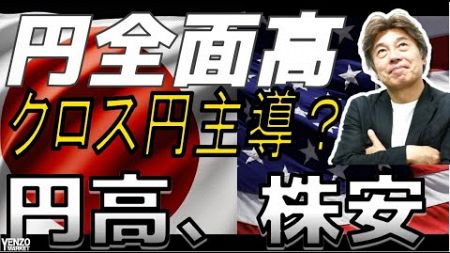 【円高加速】政治家の発言？日銀会合に対する利上げ期待？クロス円主導で円高が加速