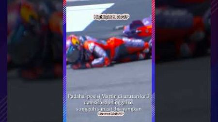 Martin crash di sisa lap 6 #motogp #motogp2024 #jorgemartin #motogpmandalika