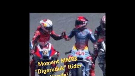 Moment MM93 &quot;Digeruduk&quot; Rider Honda! Begini Reaksi Marini #motogp