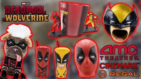 HOW TO GET Deadpool &amp; Wolverine Movie Theater Merchandise Popcorn Bucket &amp; Cups AMC Cinemark &amp; MORE!
