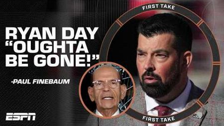 Ryan Day OUGHTA BE GONE if Ohio State loses to Michigan again 😧 - Paul Finebaum | First Take
