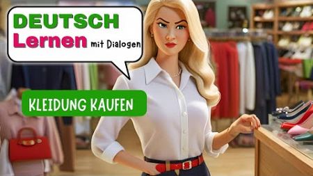 DEUTSCH LERNEN | KLEIDUNG KAUFEN IM GESCHÄFT | HÖREN UND NACHSPRECHEN