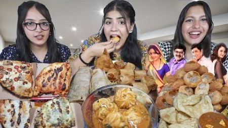 Guess The Indian TV Serial Name Food Challenge | Golgappa, Jhol Momos, 4X Pizza Slice, Chole Bhatura