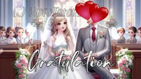 Gratulation zur Hochzeit - Eheschließung - Heirat - Vermählung - Ringwechsel - Bündnis