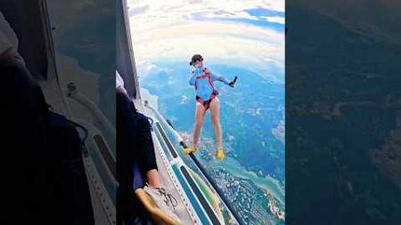 girl sky diving #skydiving #travel #adventure #paragliding #shorts #viralvideo