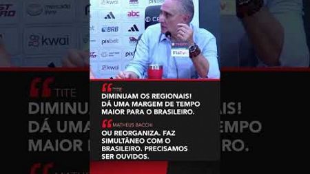 Tite reclamou do calendário do Campeonato Brasileiro! Dá para reorganizar, fã de esportes? #shorts