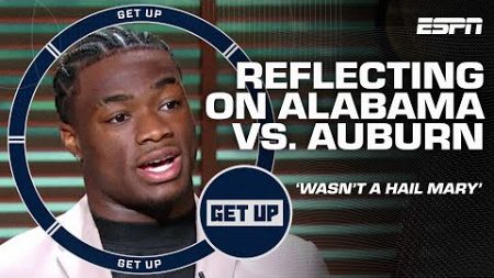Jalen Milroe recounts Iron Bowl game-winning catch, Nick Saban lessons learned &amp; more! | Get Up
