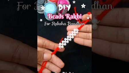 DIY (5) Beads Rakhi 😱 #shorts #ytshorts #diy #craft #rakhi