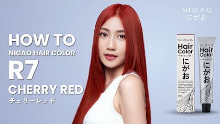 วิธีการทำสีผมนิกาโอะโทนแฟชั่น NIGAO Hair Color สีแดงเชอร์รี่ R7 CHERRY RED