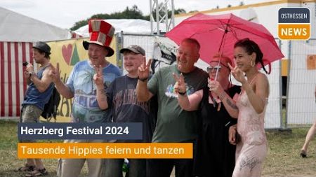 BREITENBACH: Tag eins auf dem Herzberg Festival - Tausende Hippies feiern und tanzen