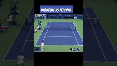 #tennis Rally largo Djokovic vs Federer 🎾
