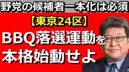 【東京24区BBQ落選運動】国民民主＆教育無償化は邪魔をするな!!