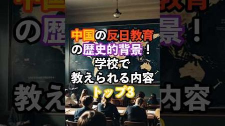 中国の反日教育の歴史的背景！学校で教えられる内容トップ3#中国#反日教育#海外の反応#雑学#shorts