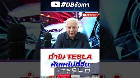 ทำไม? Tesla หันเหไปที่จีน 🏎️ #tesla #จีน #รถยนต์ไฟฟ้า #ev #shorts #feed #ดีบีซัวเถา