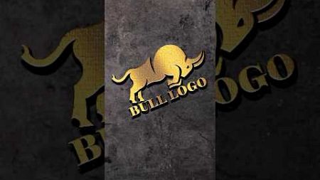Bull logo design tutorial using Adobe illustrator #graphicdesing #logodesigner #shorts