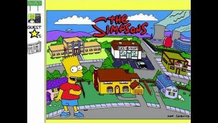 The Simpsons flash website in 1997