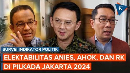 Survei Indikator Politik: Elektabilitas Anies 39,7 Persen, Ahok 23,8 Persen, RK 13,1 Persen