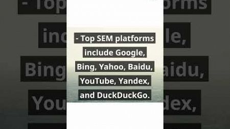 Top SEM Platforms #digital #emailmarketing #digitalsamaaj #digitalmarketing #sem