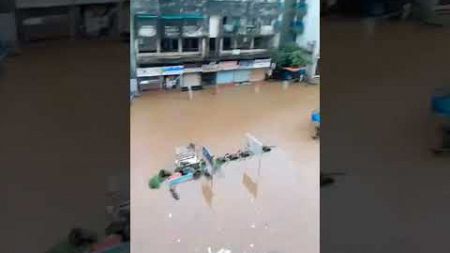 मुंबई से सटे इलाकों में भारी बारिश #mumbai #maharashtra #monsoon #flood #environment #calamity