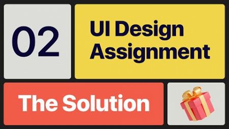 UI Design Assignment Challenge - 02 : The Solution (Winner &amp; Gifts)