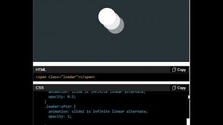 HTML | CSS | Loader Animation | Interactive Component | UI design | #shorts #ui #uidesign