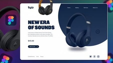 Headphones Website in Figma (Design + Prototype)