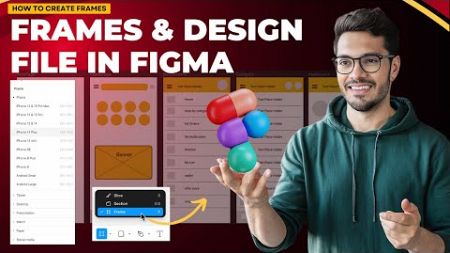 Create Frames &amp; Design file in Figma Design Interface |#figmatutorial #figma