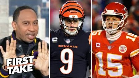 FIRST TAKE | &quot;Joe Burrow is biggest threat to stop Chiefs three-peat &quot; - Stephen A. warns Mahomes