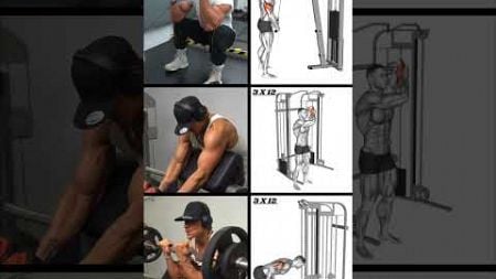 arms workout | biceps &amp; triceps workout #armsworkout #biceps #triceps #shorts