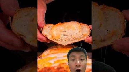 Jalapeño popper chicken bread boat #food #cooking #recipe #foodie #chicken #seo #mukbang #porkbelly