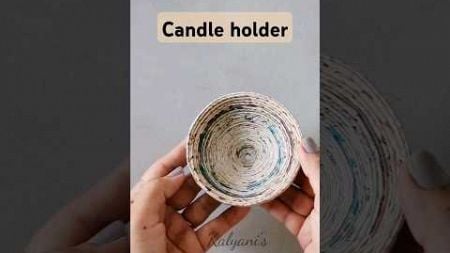 DIY Candle Holder #shorts #diy #handmade #youtubeshorts #craft #ytshorts #art @Kalyaniscorner