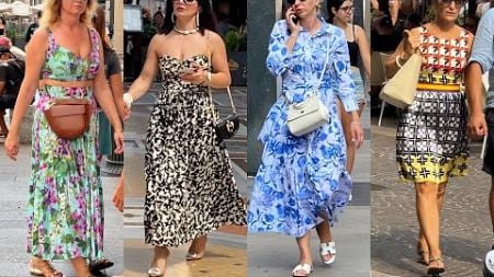 SUMMER 2024 ITALIAN STREET STYLE | STUNNING OUTFITS TRENDS OF MILAN &amp; LUXURY SHOPPING WALK