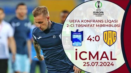 Zirə 4:0 Dunayska Streda | UEFA Konfrans Liqası, 2-ci təsnifat mərhələsi | İCMAL