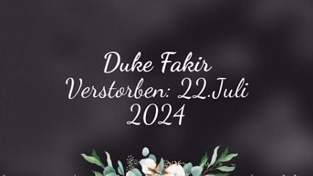 Duke Fakir Verstorben: 22.Juli 2024. Amerikanischer Sänger
