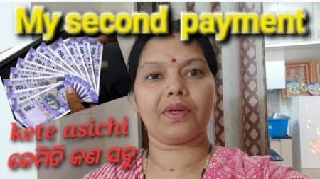 My Second Payment // daily cooking and blogging କରି Kete asichi//@swarupaslifestyletips