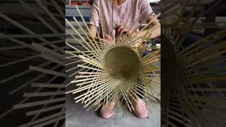 This bamboo weaving craft is really amazing