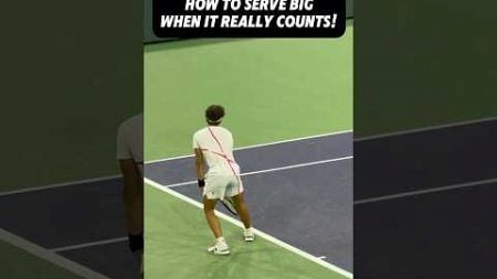 Does your serve get tight on big points? This 1-2-3 method will help! #tennis #serve #technique