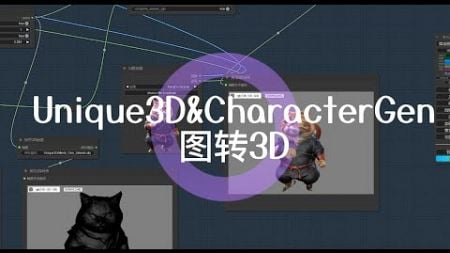 Unique3D图转3D&amp;CharacterGen生成角色的高质量多视图图像,ComfyUI-3D-Pack